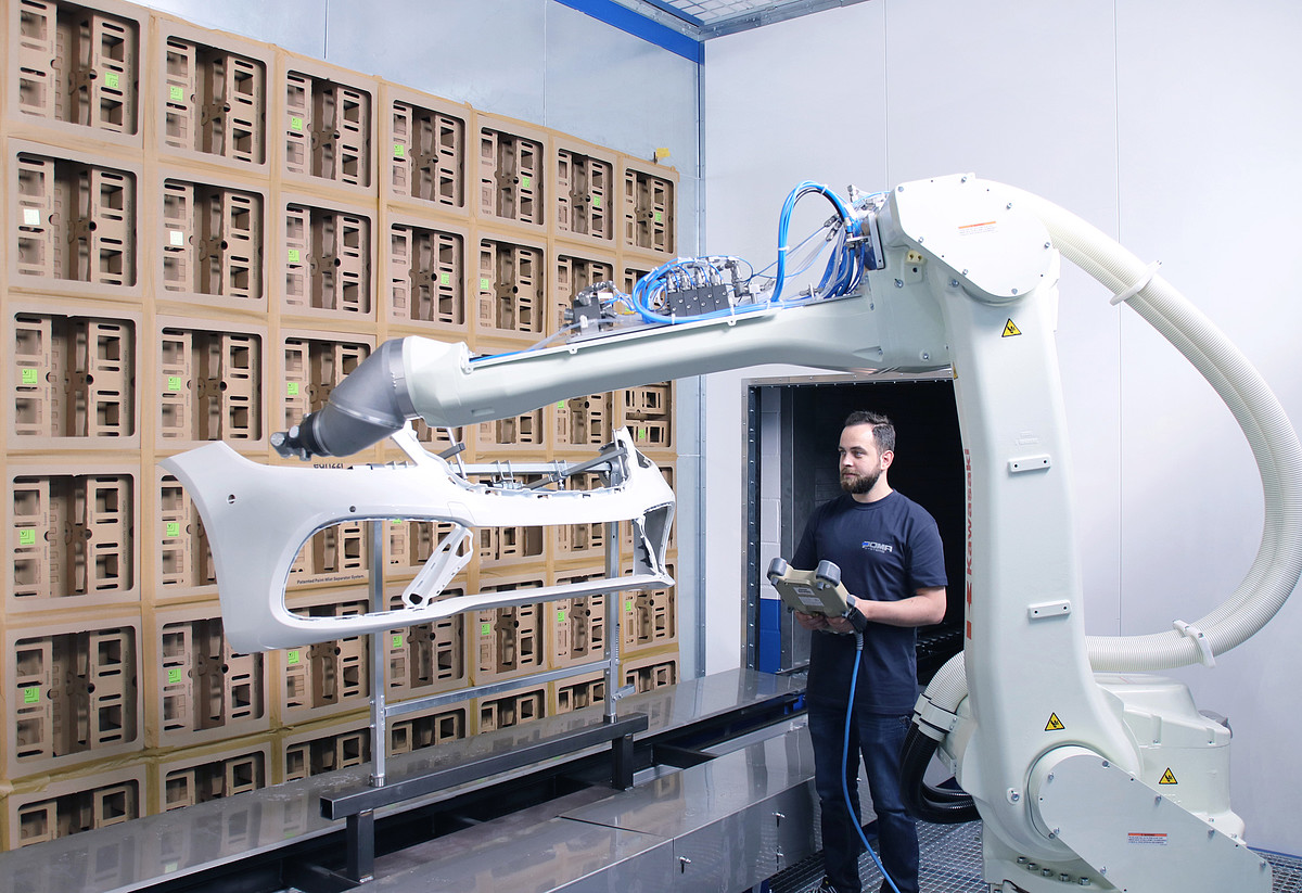 Lackiertechnikum von POMA Systems