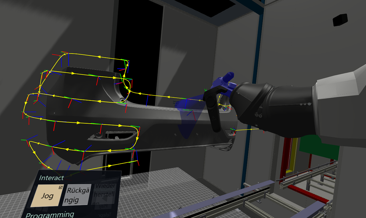 Beispiel Programmierung mit Virtual Reality