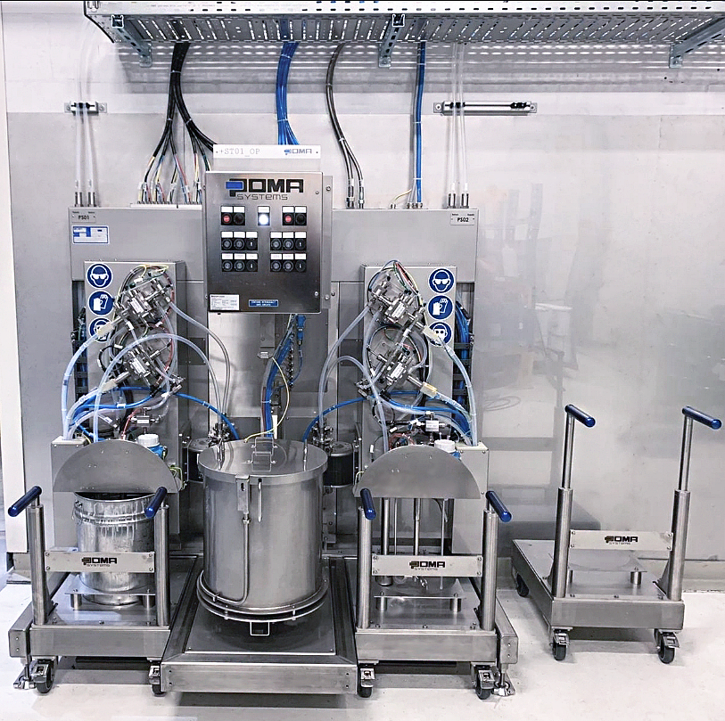 Sonderfarbversorgung mit Molchtechnik