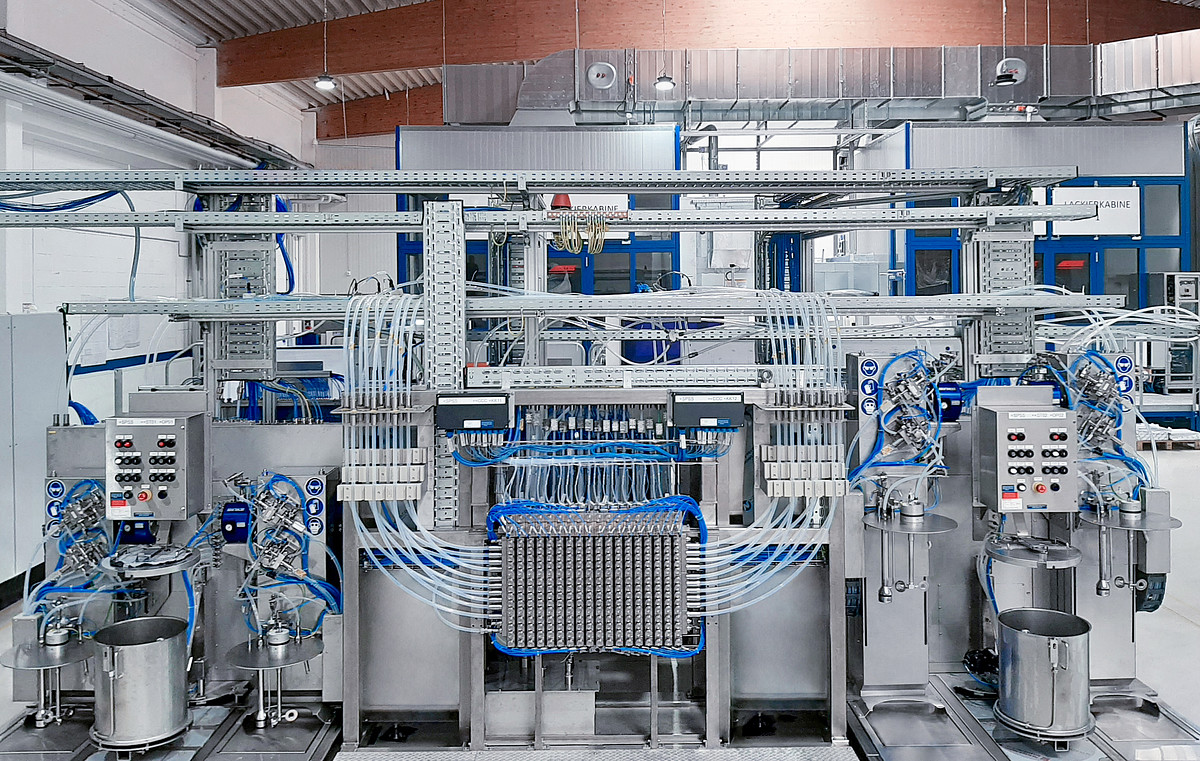 POMA Paint Packages Vormontage bei POMA