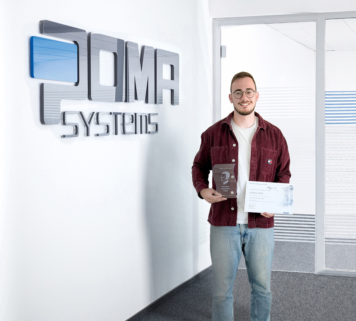 Lorenz Auth mit Friedrich Dessauer Preis